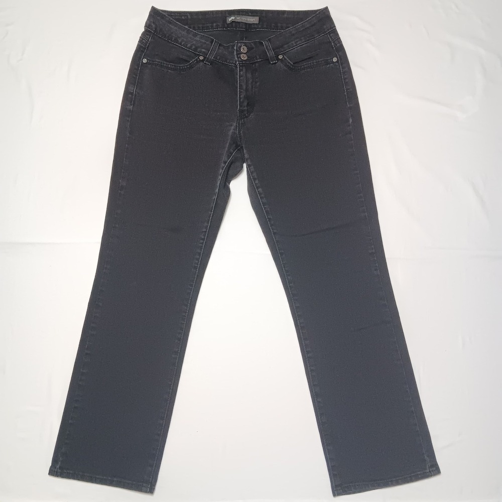 Levis‎ 529 Womens Curvy Straight Black Denim Midrise Jeans Size 31 X 30 (31x28)